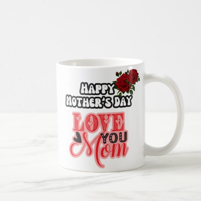 Caneca De Café Dia de as mães da família moderna (Direita)