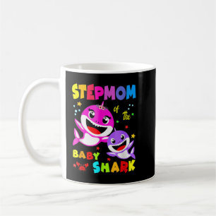 Caneca De Café Dia de as mães da Família Stepman Shark Stepman
