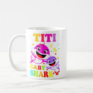Caneca De Café Dia de as mães da família Titi Shark Titi Shark