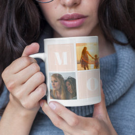 Caneca De Café Dia de as mães de colagem de fotos da mamãe