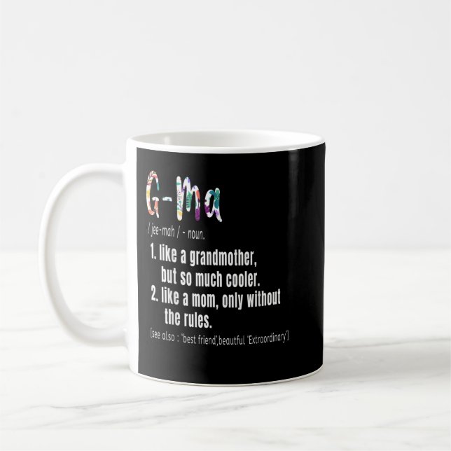 Caneca De Café Dia de as mães de Definição G e presente de Aniver (Esquerda)