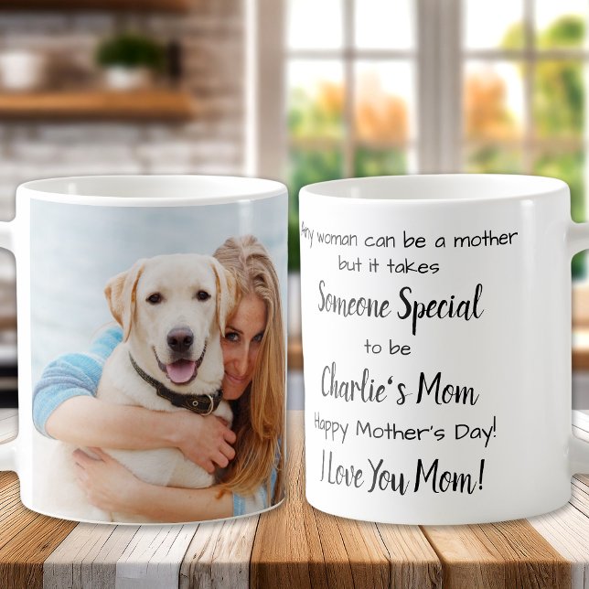 Caneca De Café Dia de as mães de Fotografia Personalizada de Pet  (Criador carregado)