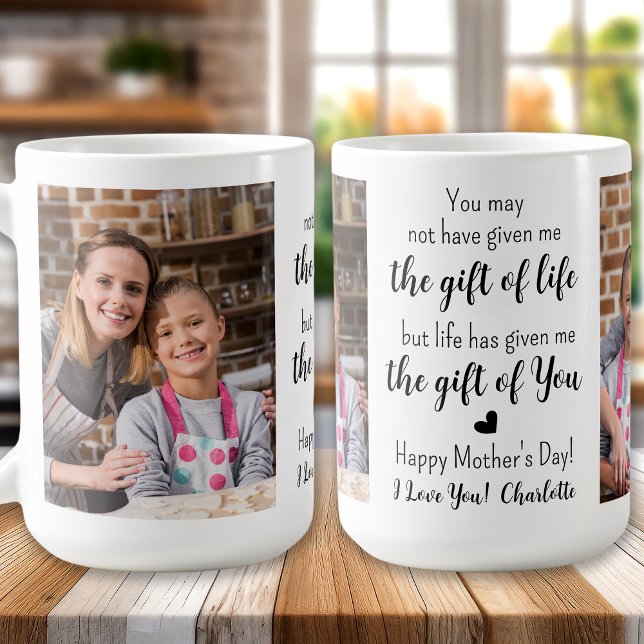 Caneca De Café Dia de as mães de Fotografias Personalizado 2 do P (Criador carregado)