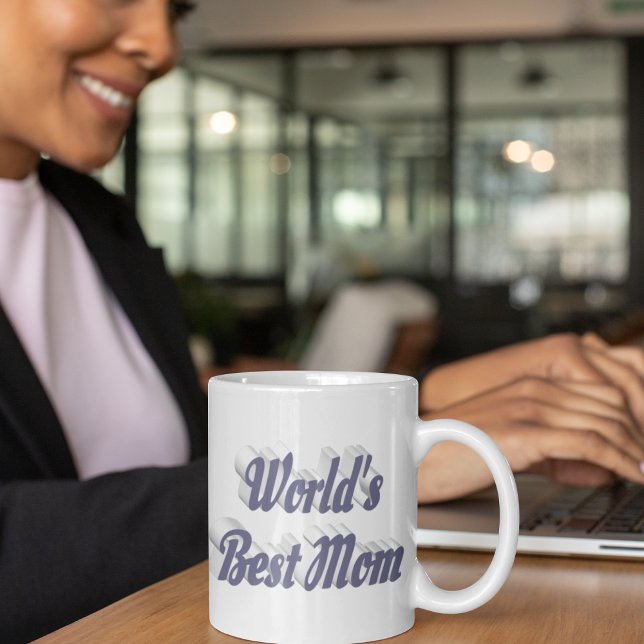 Caneca De Café Dia de as mães de meia-cinza da mãe (Criador carregado)