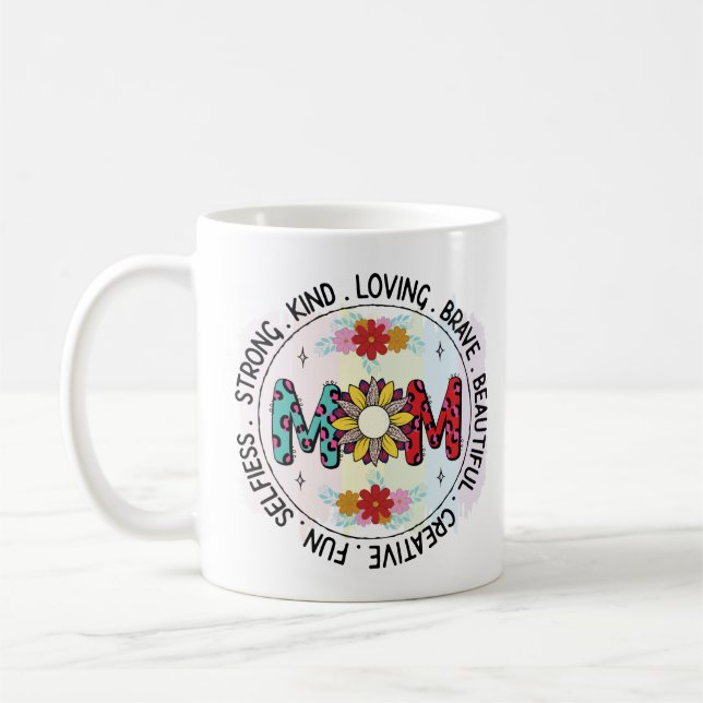 Caneca De Café Dia de as mães Elegante Mãe Mug (Esquerda)