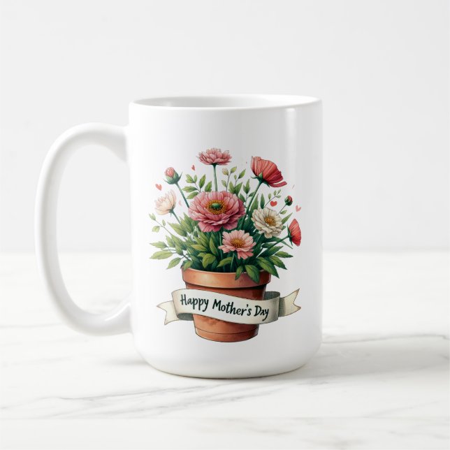 Caneca De Café Dia de as mães Feliz (Esquerda)
