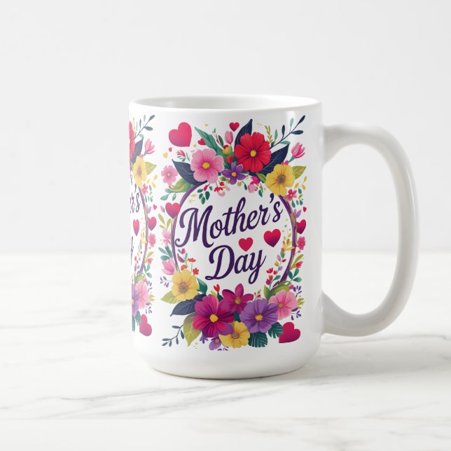 Caneca De Café Dia de as mães Feliz (Direita)