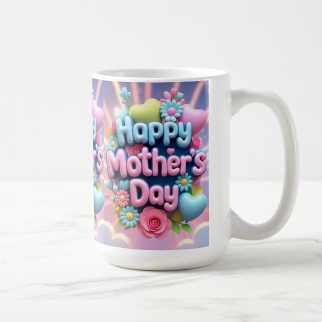 Caneca De Café dia de as mães feliz (Direita)