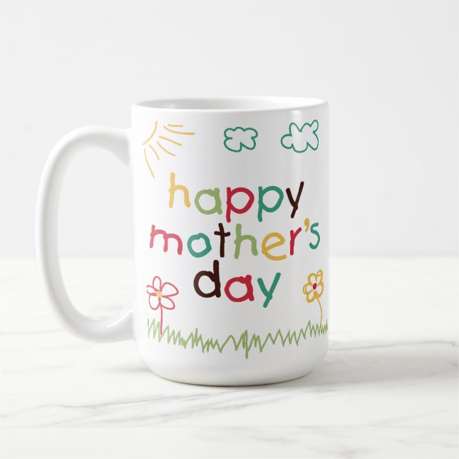 Caneca De Café Dia de as mães Feliz 5 (Esquerda)