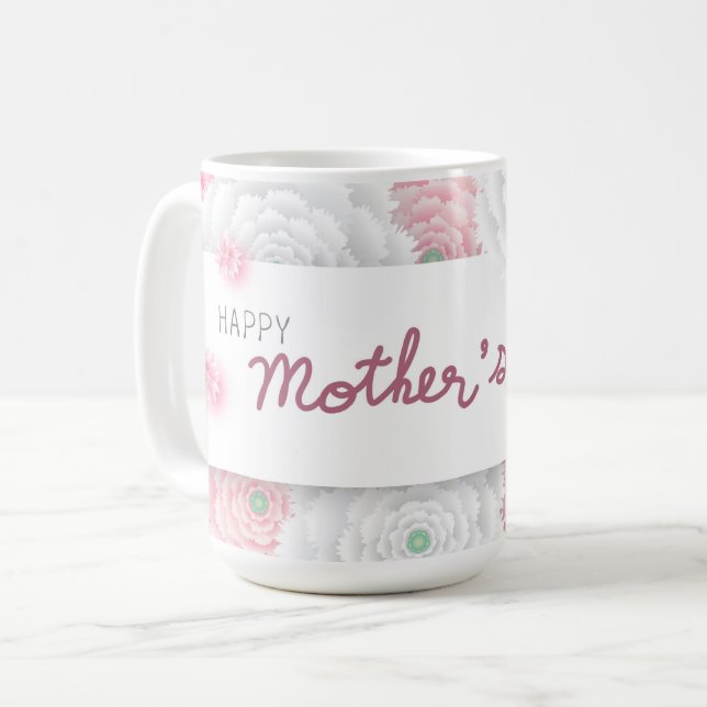 Caneca De Café Dia de as mães Feliz Coffee Mug (Frente Esquerda)