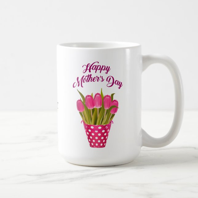 Caneca De Café Dia de as mães Feliz Coffee Mug (Direita)