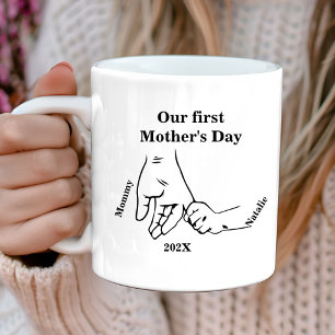 Caneca De Café Dia de as mães Feliz da Primeira Mãe