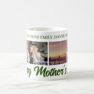 Caneca De Café Dia de as mães Feliz Mãe Foto Verde Coffee Mug