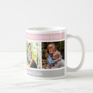 Caneca De Café Dia de as mães Feliz, Melhor Colagem de Fotos Mã