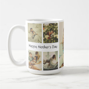 Caneca De Café Dia de as mães Feliz - Mug Personalizado para a Mã