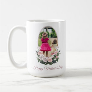 Caneca De Café Dia de as mães Floral DUO
