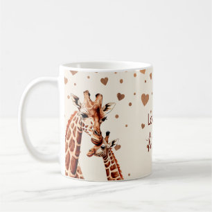 Caneca De Café Dia de as mães Girafa, Dia de as mães Feliz