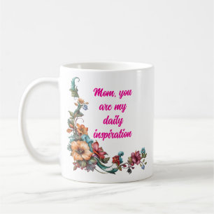 Caneca De Café Dia de as mães Inspiracional Mug Mãe, Minha Inspir