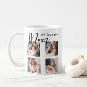 Caneca De Café dia de as mães, mãe, colagem de fotos, nós te amam