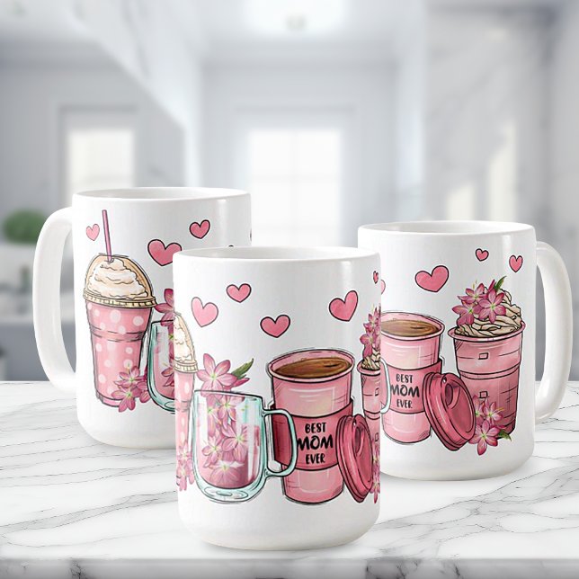Caneca De Café dia de as mães "Melhor Mãe Nunca", Tumg Cerâmico (Criador carregado)