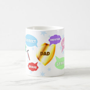 Caneca De Café Dia de as mães Melhor Mãe Palavras Nuvens Rainha A