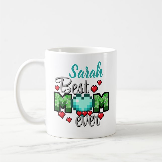 Caneca De Café Dia de as mães Minecraft Mug (Esquerda)
