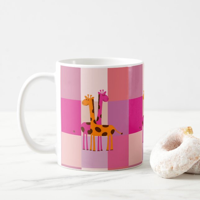 Caneca De Café Dia de as mães Mugs Giraffe (Com Donut)