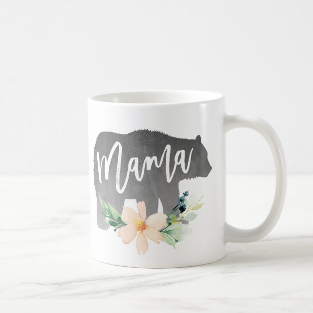 Caneca De Café Dia de as mães Mugs, Mama Bear Mug (Direita)
