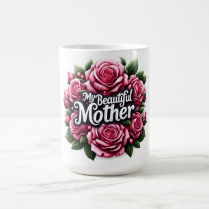 Caneca De Café Dia de as mães Palavras "Minha Mãe Bonita"