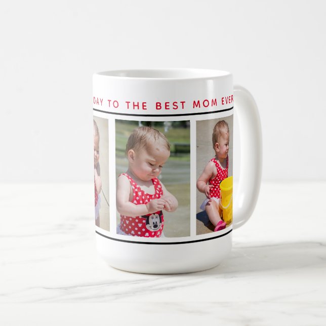 Caneca De Café Dia de as mães personalizado (Frente Esquerda)