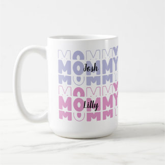 Caneca De Café Dia de as mães Personalizado de Cor do Pastel Mode