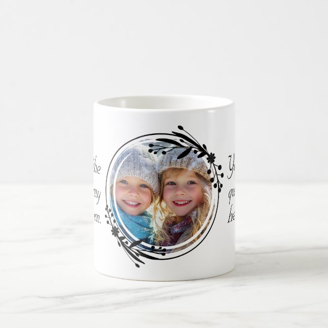 Caneca De Café dia de as mães Personalizado de Fotografia e Cotaç (Centro)
