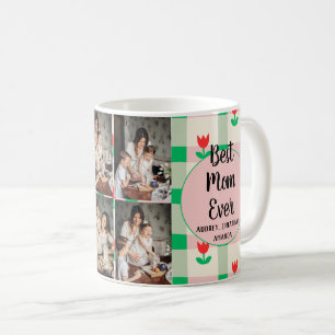 Caneca De Café Dia de as mães personalizado, presente floral de c