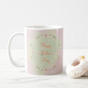 Caneca De Café Dia de as mães PINK FLORAL BLISTER