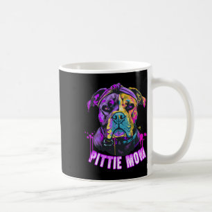 Caneca De Café Dia de as mães Pittie Mãe Pitbull Dog Lovers