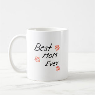 Caneca De Café dia de as mães simples e feliz personalizado manus