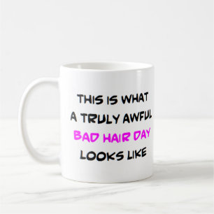 Caneca De Café dia de cabelo ruim