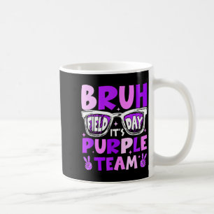 Caneca De Café Dia de campo Bruh time equipe roxa vamos começar o