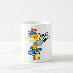 Caneca De Café Dia de Campo de Tênis da Girafa Fofa – Personagem