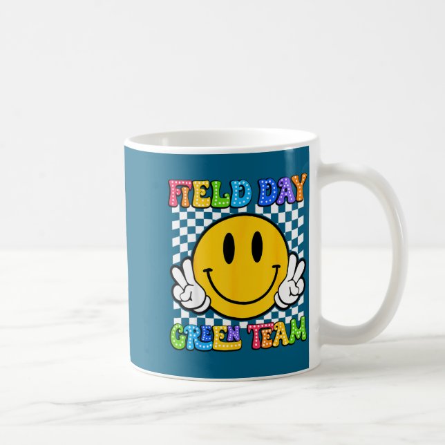 Caneca De Café Dia de campo equipe verde engraçado para professor (Direita)
