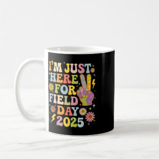 Caneca De Café Dia de Campo Groovy na Escola Estou Aqui Apenas Pa