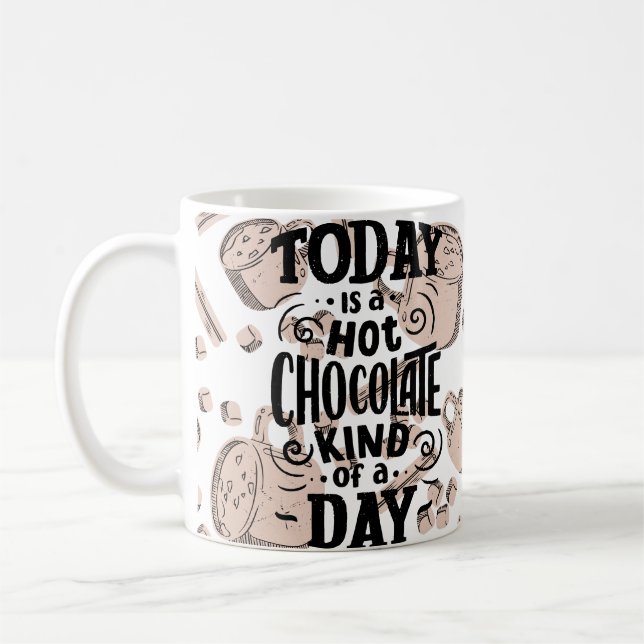 Caneca De Café Dia de Chocolate Quente (Esquerda)