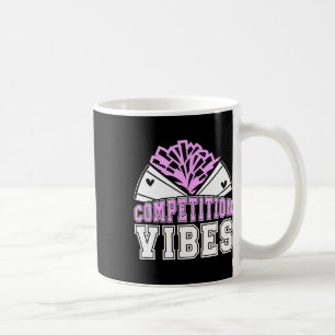 Caneca De Café Dia de Competição de Animação Vibes Líder de Torci
