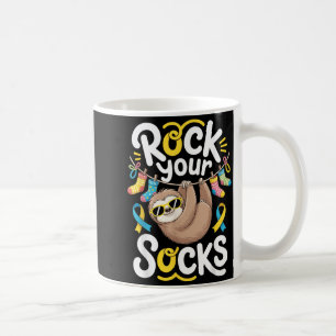 Caneca De Café Dia de conscientização sobre síndrome de Down Rock