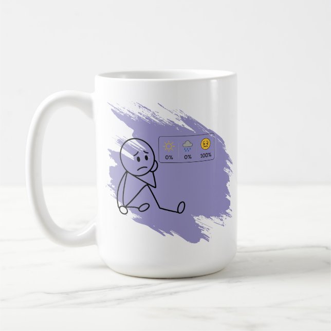 Caneca de Café Dia de Crise Humor Personalizado Co (Esquerda)