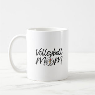 Caneca De Café Dia de Jogo de Volei Mãe Amante de Volei