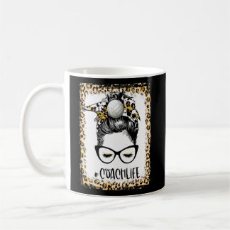 Caneca De Café Dia de Jogo do Treinador de Voleibol Enganado
