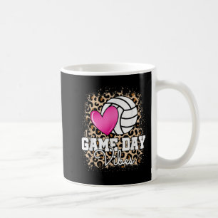 Caneca De Café Dia de Jogo Voleibol Leopardo Imprime Mulheres Vol
