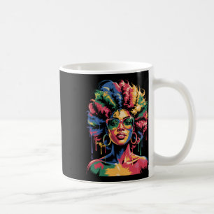 Caneca De Café Dia de Juneteenth Mulher Negra Rainha Afro African