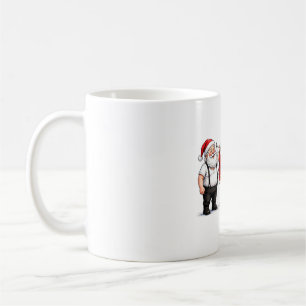 Caneca De Café Dia de Limpeza do Papai Noel Natal Divertido